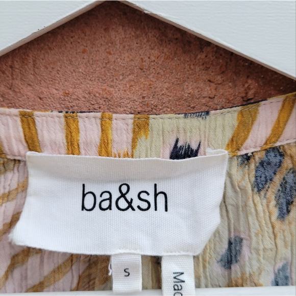 Ba&sh Calysta Crinkled Blouse in Kaleidoscope Small - Picture 11 of 11